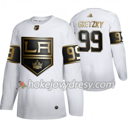 Pánské Hokejový Dres Los Angeles Kings Wayne Gretzky 99 Adidas 2019-2020 Golden Edition Bílá Authentic